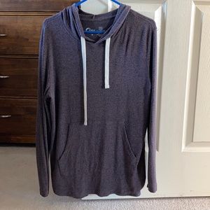 Zyia sasparilla boyfriend pocket hoodie EUC XS